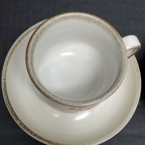 Denby Gypsy Stoneware Mugs Saucers (Set of 2) - Picture 4 of 10